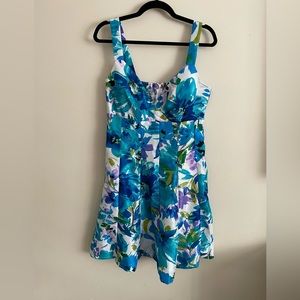 Vintage Floral Fit & Flare Dress